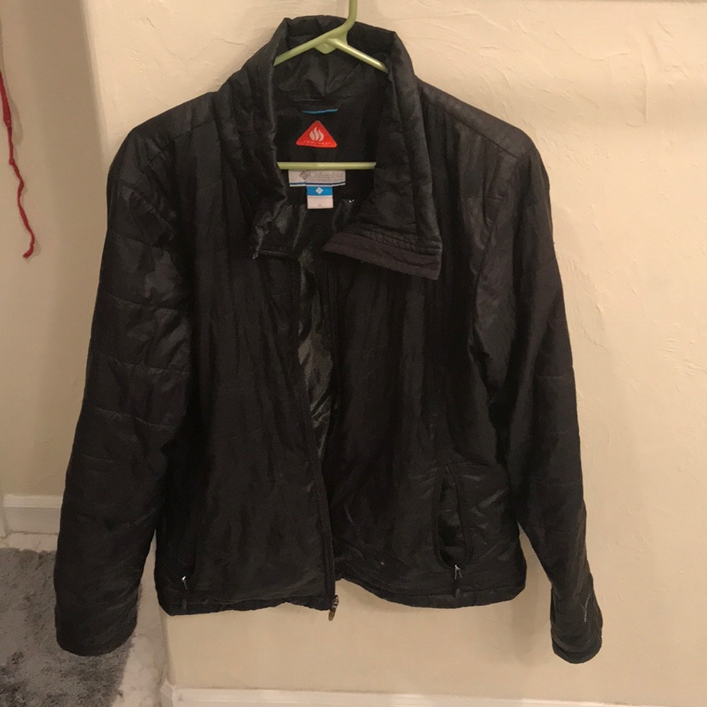 Columbia black Omni-Heat coat